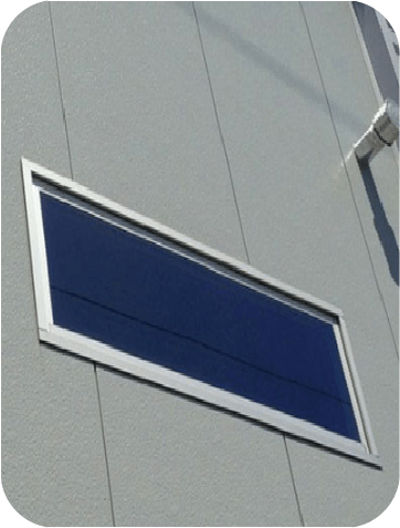 Butler metal building window with thermally broken aluminum frame, brickmould trim, and NFRC certified insulated glazing