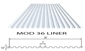 Butler MOD 36 interior metal wall liner panel protecting insulation with a clean durable washable finish