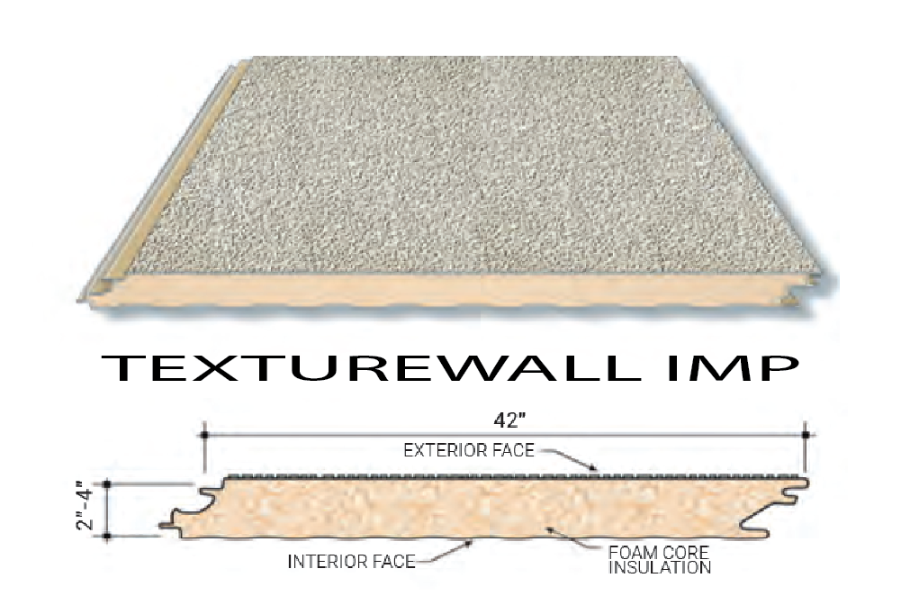 Butler Texturewall IMP stucco insulated wall panel providing high thermal performance with a durable architectural stucco finish