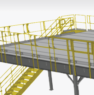 Butler Express Mezzanine system providing fast modular floor space expansion with engineered steel framing for Butler metal buildings