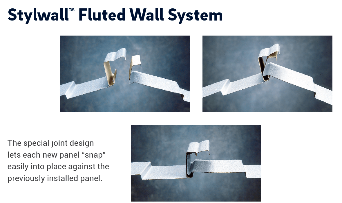 Butler StylWall II Fluted Metal Panel | New & Replacement