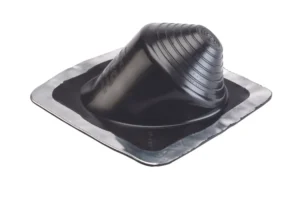 Dektite High Pitch pipe flashing for steep slope Butler metal roofs providing a weathertight seal around pipe penetrations on steeply pitched standing seam and corrugated roof applications