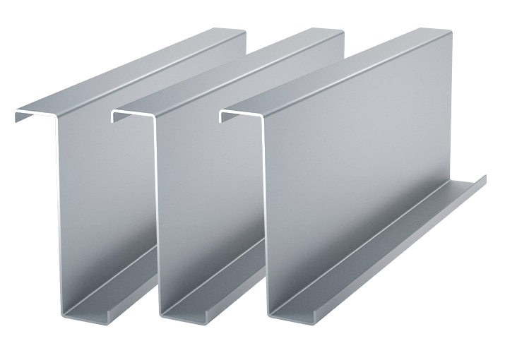 Butler Building Zee Purlin secondary structural roof framing member with Z profile for overlapping span connections and efficient load transfer to primary framing system