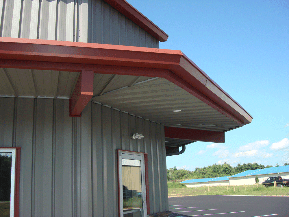 Butler industrial warehouse building in Jackson TN with large clear span steel framing and commercial loading access