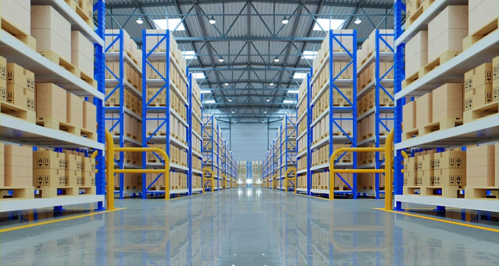 Butler Empty warehouse in logistic cente