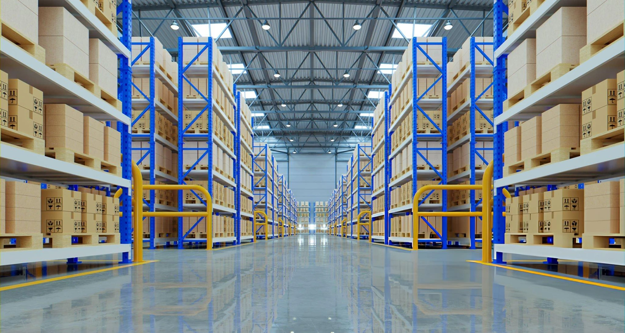Butler Empty warehouse in logistic cente