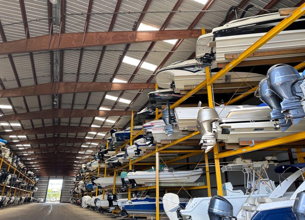 Butler Indoors boat storage warehouse