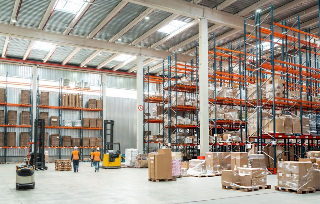 Butler Logistics specialists working in distribution warehouse