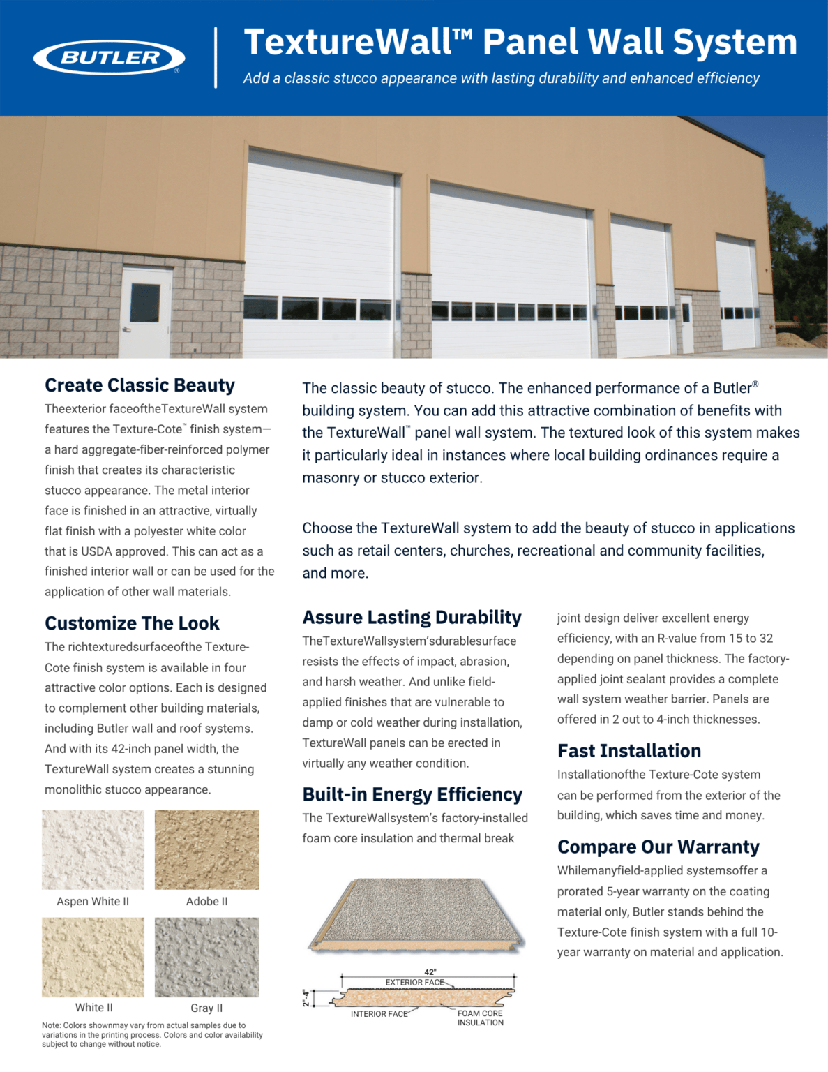 Insulated Metal Panels | Butler Metal Building Parts