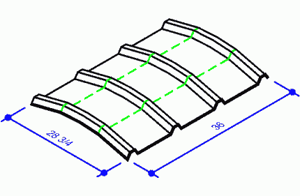 Butlerib Ridge Panel, 2:12 Slope