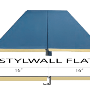 Butler Stylwall Flat metal wall panel providing a smooth architectural profile with concealed fasteners for a clean modern appearance