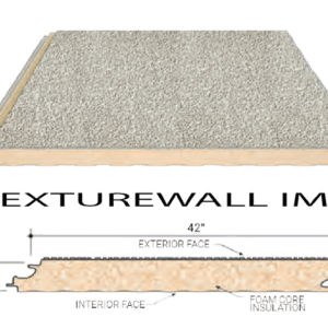 Butler Texturewall IMP stucco insulated wall panel providing high thermal performance with a durable architectural stucco finish