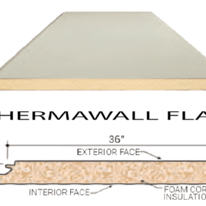 Butler Thermawall Flat IMP insulated wall panel providing high thermal performance with a smooth flat architectural profile